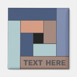 Imã Retângulos geométricos (ver3) com qualquer ímã de