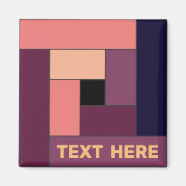 Imã Retângulos geométricos (ver5) com qualquer ímã de