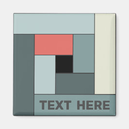 Imã Retângulos geométricos (ver6) com qualquer ímã de