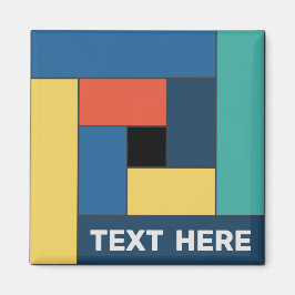 Imã Retângulos geométricos (ver7) com qualquer ímã de