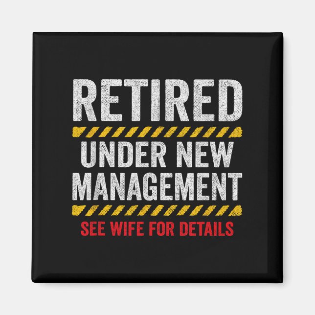 Imã Retired Husband - Retirement Party - Funny Retirem (Frente)