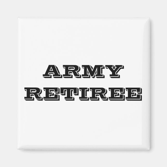 Imã Retiree do Exército do Magnet (Frente)