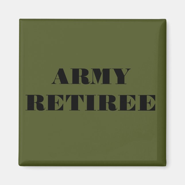 Imã Retiree do Exército do Magnet (Frente)