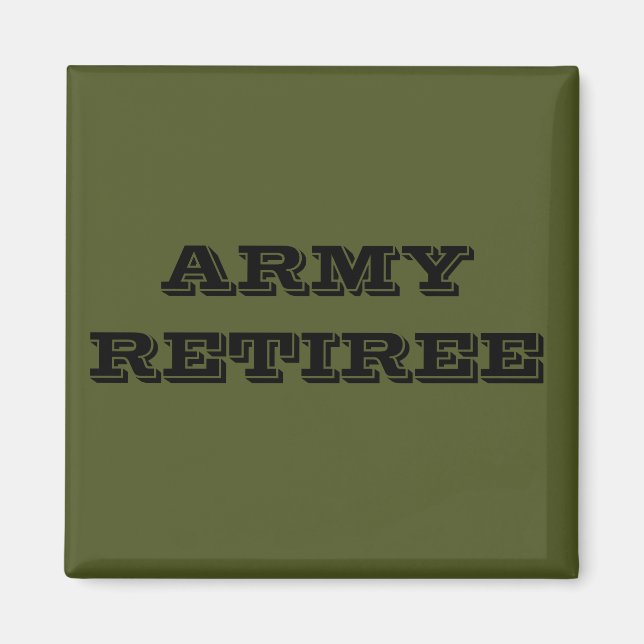 Imã Retiree do Exército do Magnet (Frente)