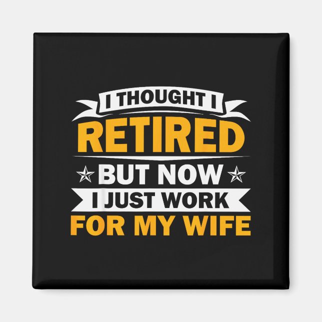 Imã Retirement Novelty For Men Women Dad Grandpa Retir (Frente)