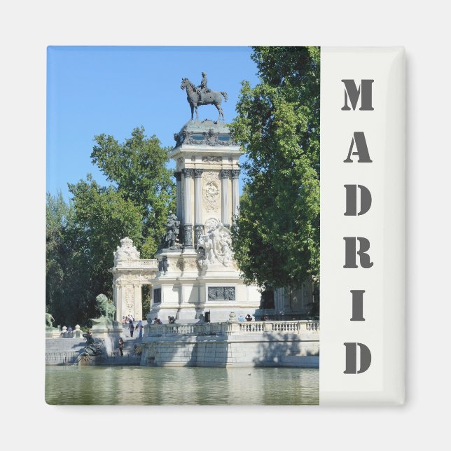 Imã Retiro Park, Madrid, Espanha Magnet (Frente)