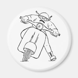 Imã Retorna o Patinete do motor com bigode