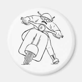 Imã Retorna o Patinete do motor com bigode