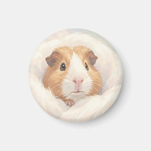 Imã Retrato Adorável de um Porquinho-da-índia Fofo