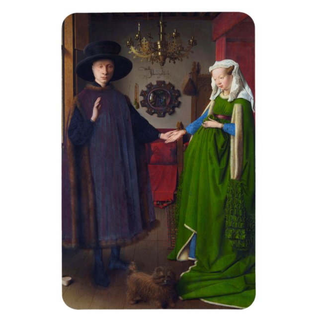 Ímã Retrato Arnolfini De Jan Van Eyck (Vertical)