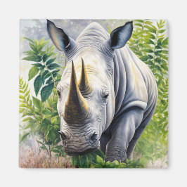 Imã Retrato Botânico Rhino