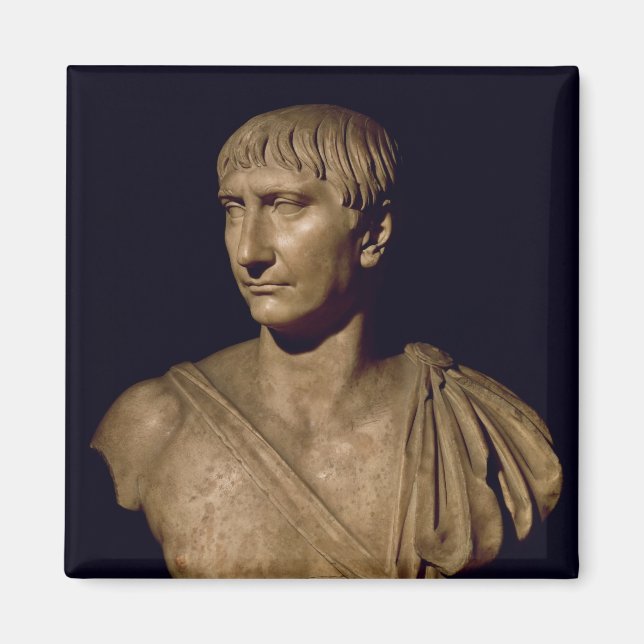 Imã Retrato busto do Imperador Trajan (Frente)
