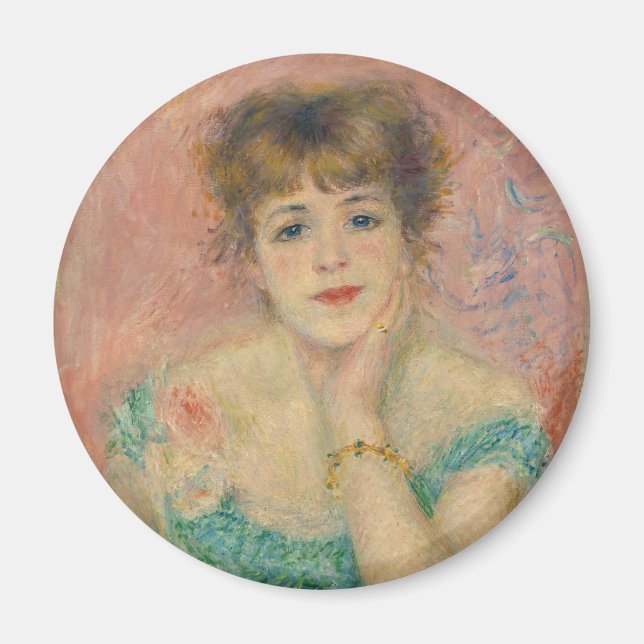Imã Retrato da Atriz Jeanne Samary, Auguste Renoir (Frente)
