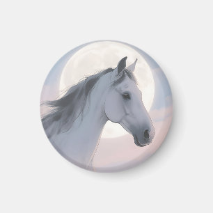 Imã Retrato da Lua do Cavalo Branco