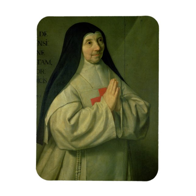 Ímã Retrato da Mãe Catherine-Agnes Arnauld (1593-1) (Vertical)
