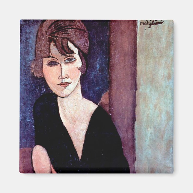 Imã Retrato da Mulher, Modigliani (Frente)