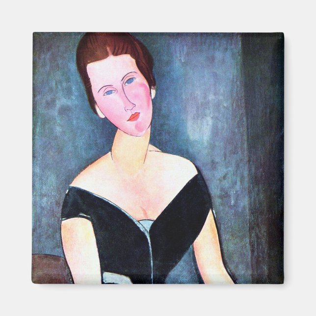Imã Retrato da Mulher, Modigliani (Frente)