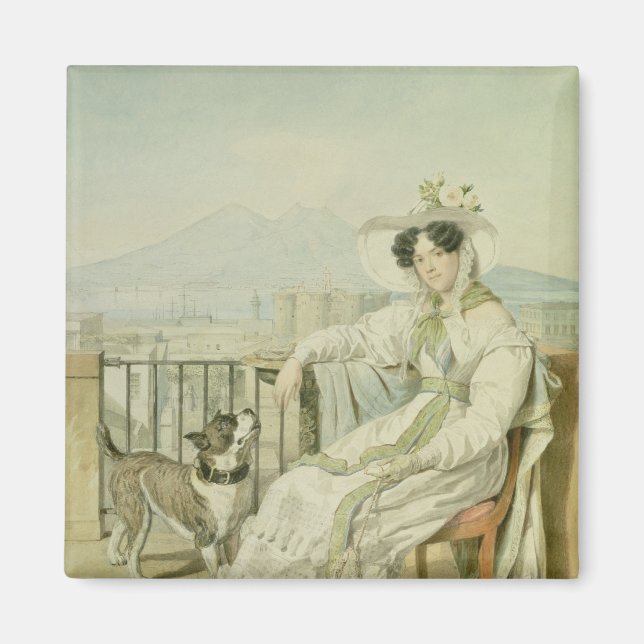 Imã Retrato da Princesa Natalia Golitsin, 1822-26 (Frente)