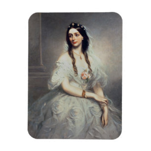 Ímã Retrato da Sra. C.W.Stoughton (d.1907), Três-quar