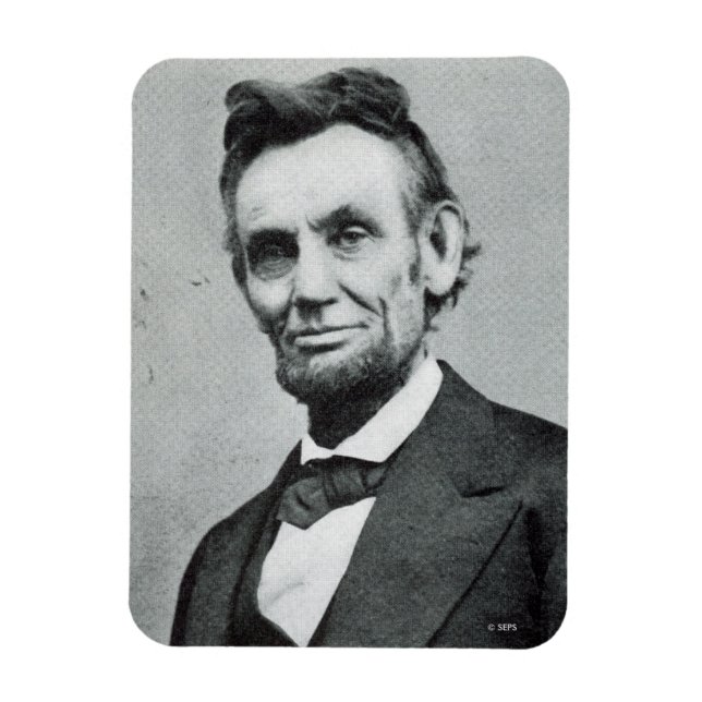 Ímã Retrato de Abe Lincoln 1 (Vertical)