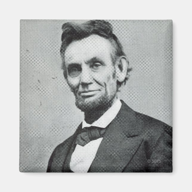 Imã Retrato de Abe Lincoln 1 (Frente)