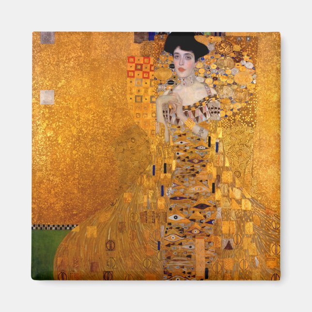 Imã Retrato de Adele Bloch-Bauer I, 1907, por Klimt (Frente)
