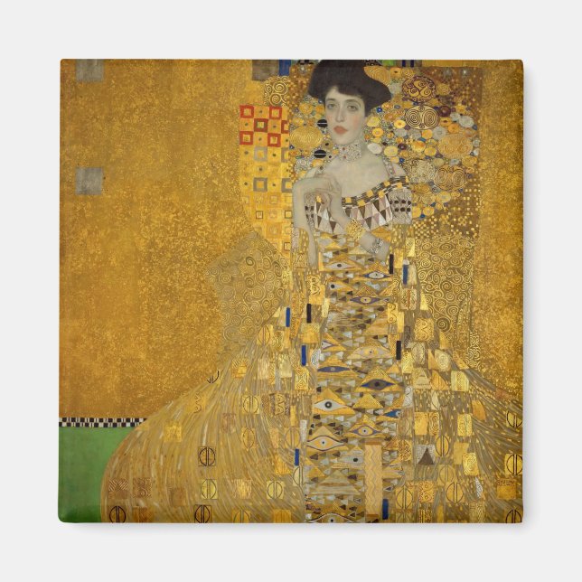 Imã Retrato de Adele Bloch-Bauer I por Gustav Klimt (Frente)