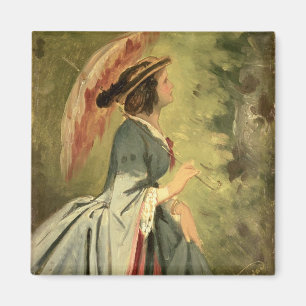 Imã Retrato de Anna, a filha do artista, 1860