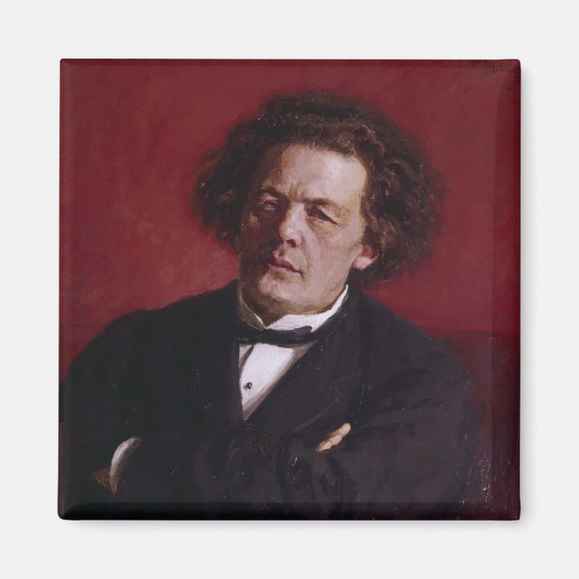 Imã Retrato de Anton Grigoryevich Rubinstein, 1881 (Frente)