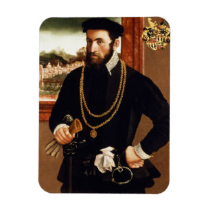 Ímã Retrato de Anton Rummel von Liechtenan