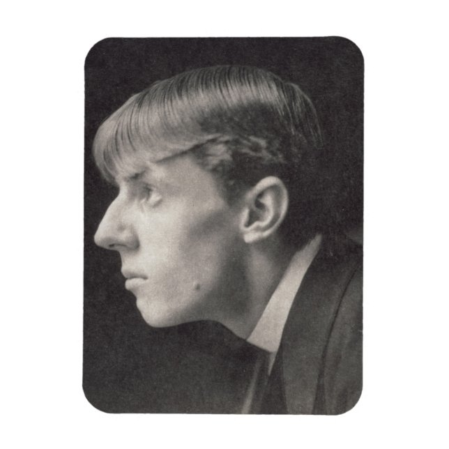 Ímã Retrato de Aubrey Beardsley (1872-1998) por Freder (Vertical)