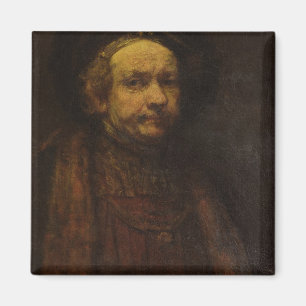 Imã Retrato de auto como um ancião, c.1664 (óleo em
