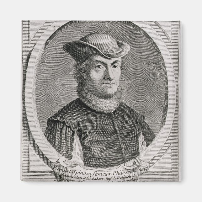Imã Retrato de Baruch ou Benedict Spinoza (Frente)