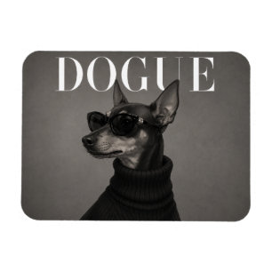 Ímã Retrato de Cachorro de Luxo Pinscher Miniatura Fle
