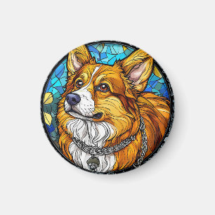 Imã Retrato de Cão Corgi