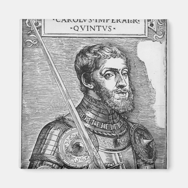 Imã Retrato de Carlos V, Santo Imperador Romano (Frente)