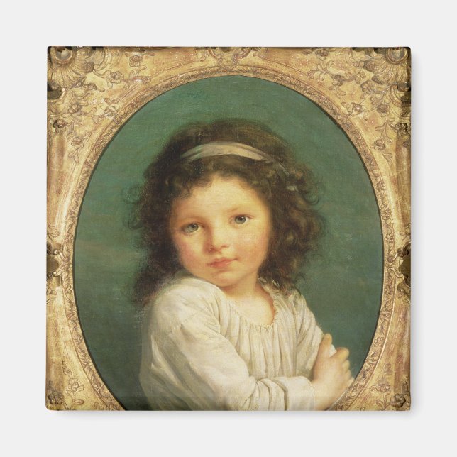 Imã Retrato de Caroline Lalive de la Briche, 1786 (Frente)