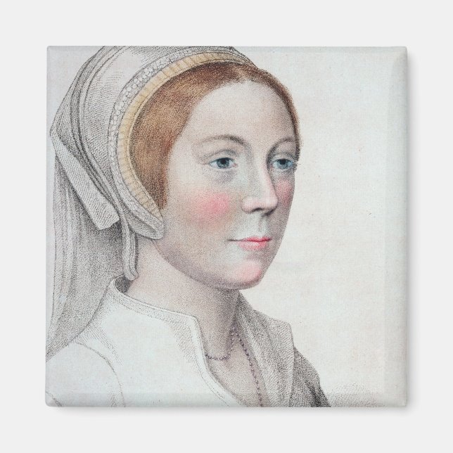 Imã Retrato de Catherine Howard (1520-42) gravado por (Frente)