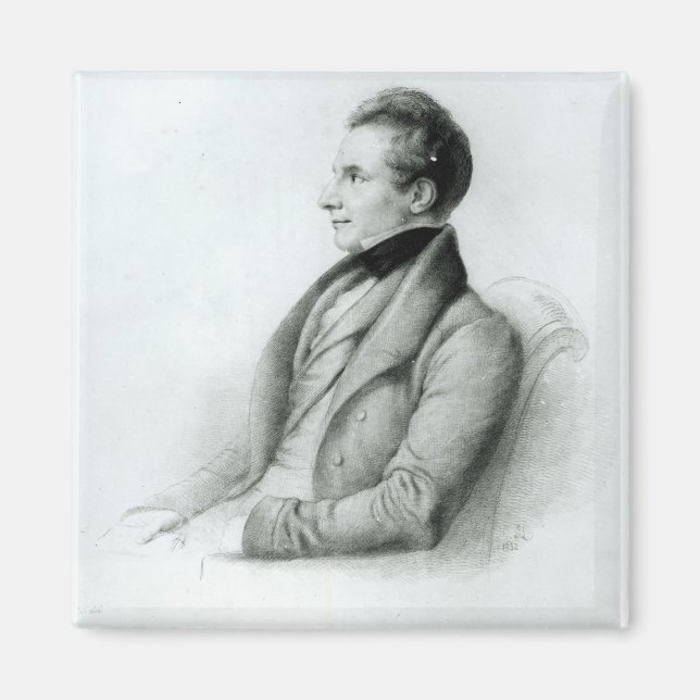 Imã Retrato de Charles Babbage 1832 (Frente)