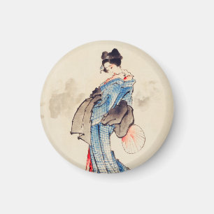 Imã Retrato de Cheio feminino de Katsushika Hokusai
