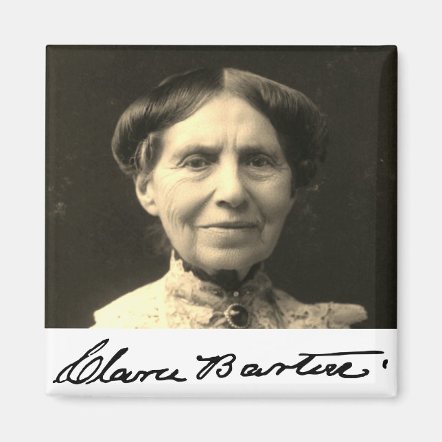 Imã Retrato de Clara Barton (Frente)