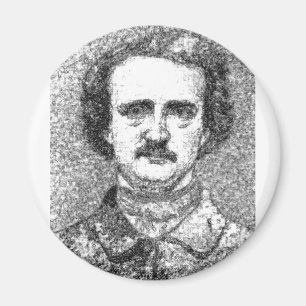Imã Retrato de Edgar Allan Poe