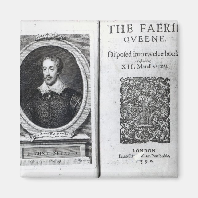 Imã Retrato de Edmund Spenser e do (Frente)