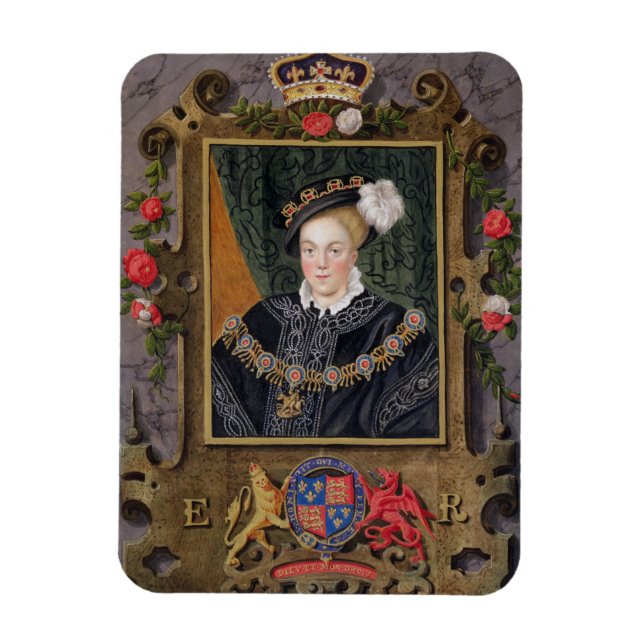 Ímã Retrato de Edward VI (1537-53) Rei da Inglaterra,  (Vertical)
