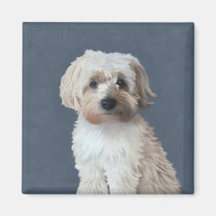 Imã retrato de estimação de cachorro Shorkie