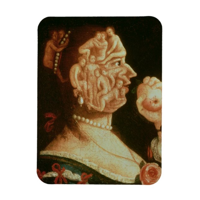 Ímã Retrato de Eva (óleo) (Vertical)