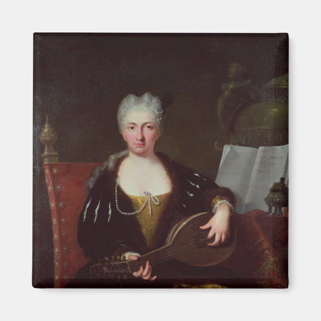 Imã Retrato de Faustina Bordoni, cantora de Handel (Frente)