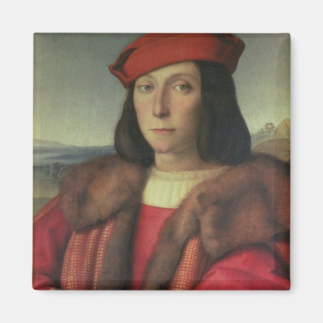 Imã Retrato de Francesco della Rovere, Duque de Urbino (Frente)