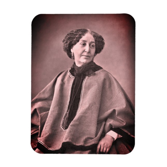 Ímã Retrato de George Sand por Nadar (Vertical)