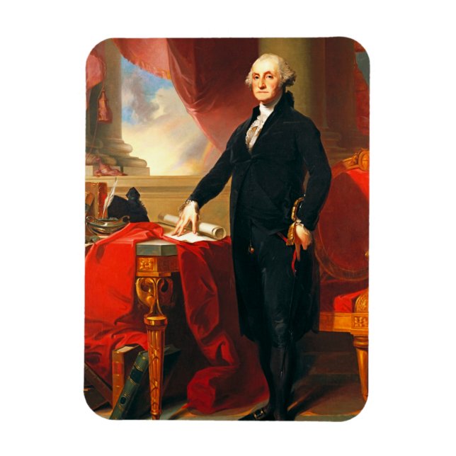 Ímã Retrato de George Washington, Thomas Sully (Vertical)